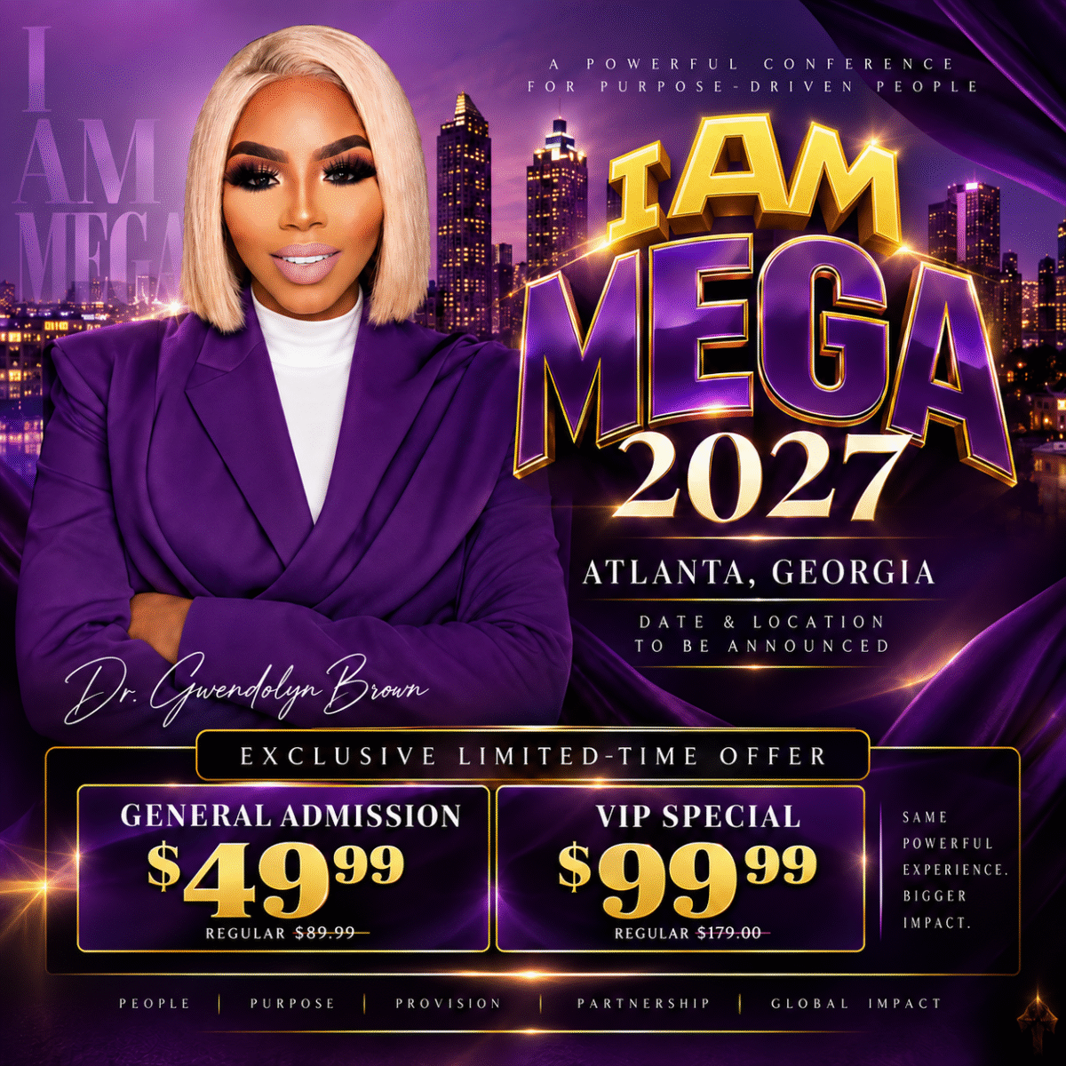 I AM MEGA TICKETS  GENERAL ADMISSIONS 2027 - Image 1